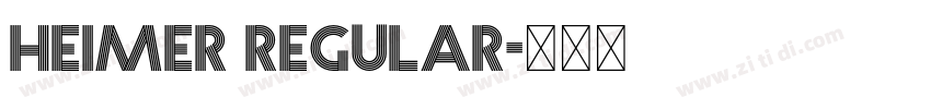 Heimer Regular字体转换